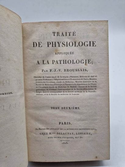 BROUSSAIS, François. Traité de Physiologie...