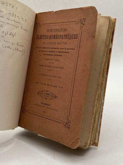 MATTEI, César. Specifiques électro-homéopathiques,...