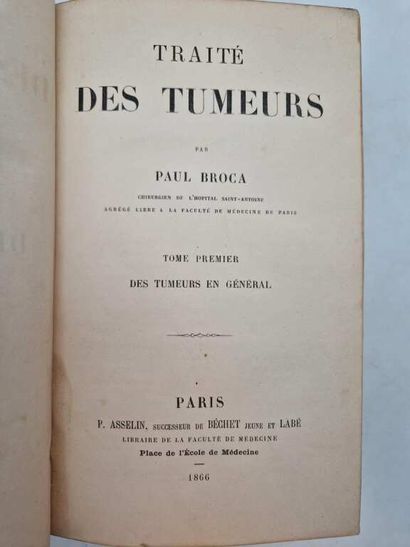 BROCA, Paul. Traité des Tumeurs (Treatise...