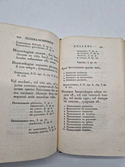 CULLEN, Guillaume. Synopsis Nosologiae Methodicae,...