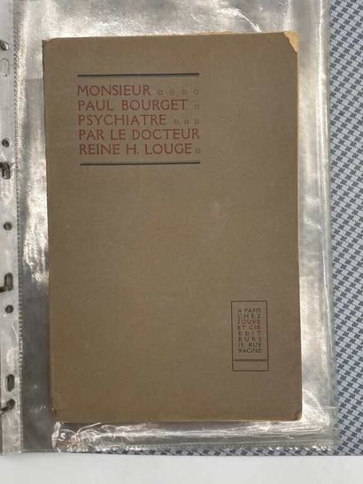 [PSYCHATRY]. 4 volumes in-8 paperback. Set...
