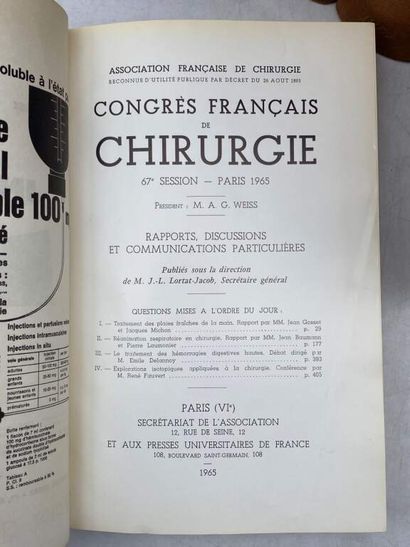 [CHIRURGIE]. Congrès Français de Chirurgie....