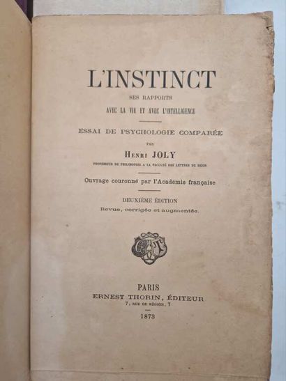 JOLY, Jules-Charles-Henri. Set of Works on...