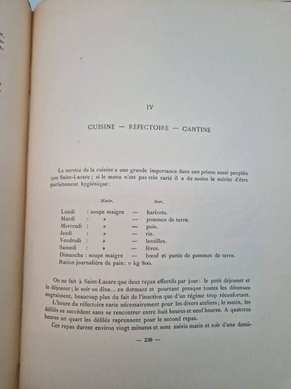 BIZARD, Léon. Histoire de la Prison Saint-Lazare....
