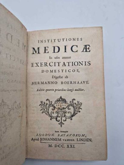 BOERHAAVE, Herman. Institutiones Medicae...
