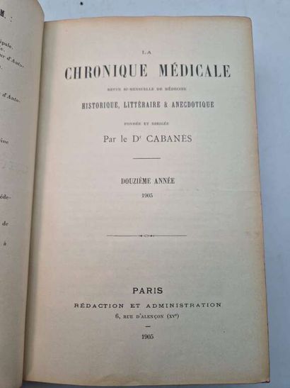 CABANES, Augustin. La Chronique Médicale....