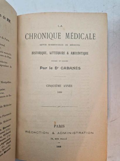 CABANES, Augustin. La Chronique Médicale....