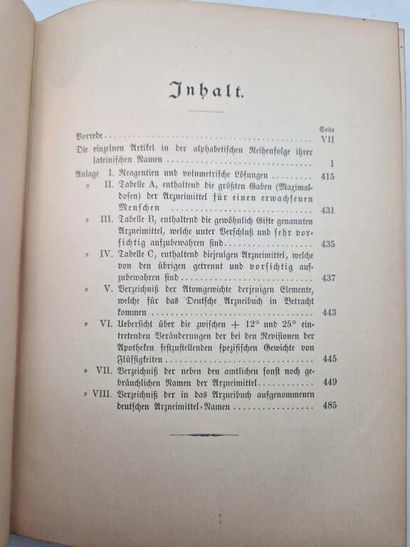 [PHARMACOPEE]. Reichsgesundheitsamt. Arzeinbuch...