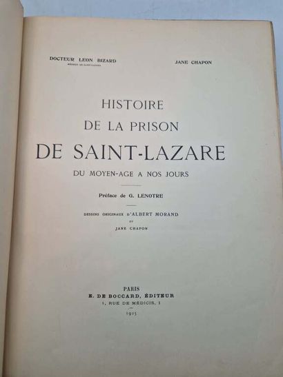 BIZARD, Léon. Histoire de la Prison Saint-Lazare....