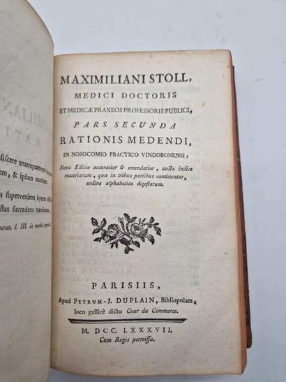 STOLL, Maximilian. Rationis Medendi in Nosocomio...