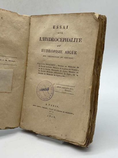 BRACHET, Jean Louis. Essai sur l'hydrocéphalite...