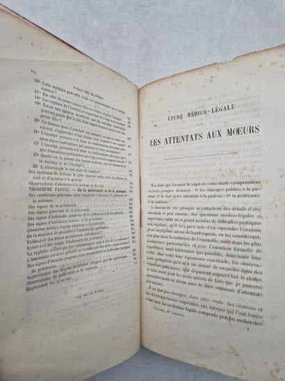 TARDIEU, Ambroise. Etude médico-légale sur...