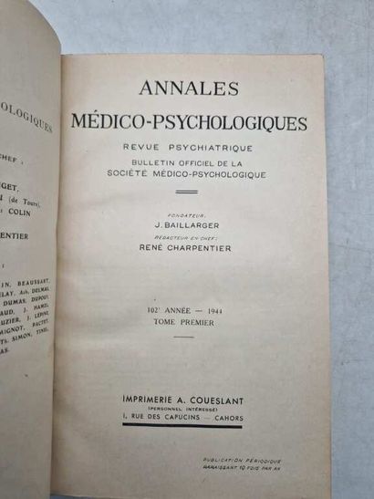 [JOYSTICK - PSYCHIATRY]. Annales Médico-Psychologiques.
Published...
