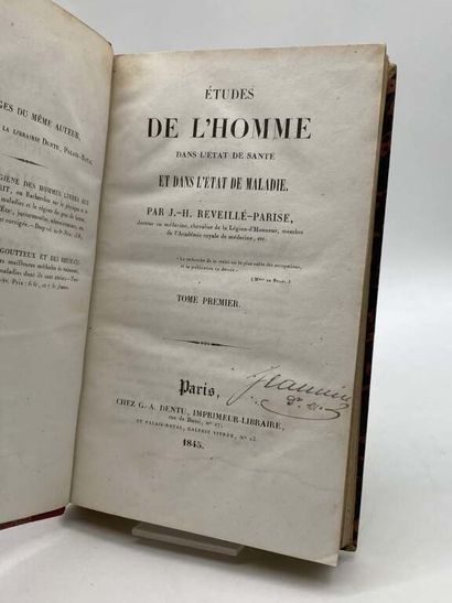REVEILLE-PARISE, Joseph-Henri. Etudes de...