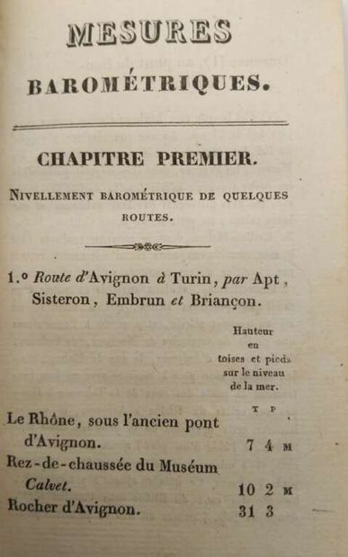 GUERIN, Joseph. Barometric measurements,...