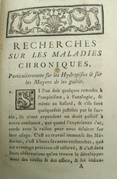 BACHER, Georges Frédéric. Recherches sur...