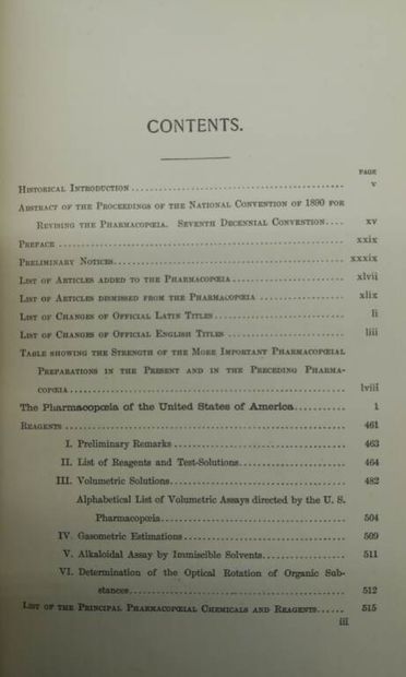 [PHARMACOPEE]. The Pharmacopoeia of the United...