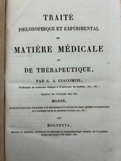 [MANETTE - MEDECINE]. Medical set in 13 volumes.

Set...