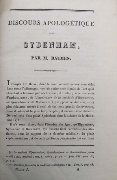 SYDENHAM, Thomas. Sydenham's practical medicine.
Published...