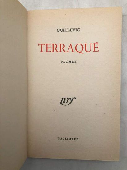 GUILLEVIC, Eugène. Terraqué. Poems.
Published...
