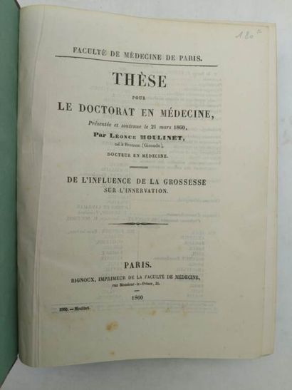 [MANETTE - MEDECINE]. Set of 5 volumes containing...