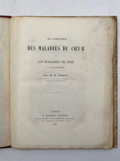 RENDU, Henri James Louis. De l'influence...