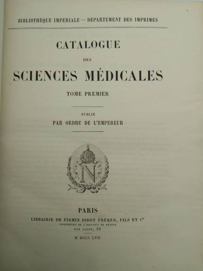 [BIBLIOGRAPHY]. Catalog des sciences médicales.
Published...
