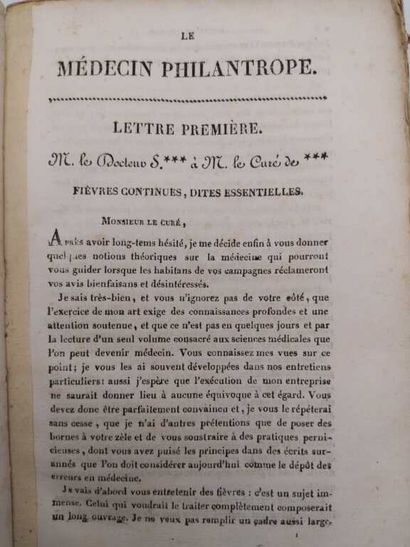 SAMBIN, Marie-Joseph. Le médecin philanthrope,...
