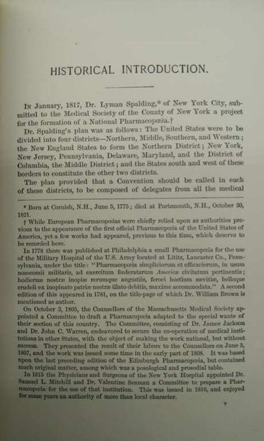 [PHARMACOPEE]. The Pharmacopoeia of the United...