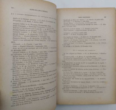 REVUE DES DEUX MONDES. Table générale (1831-1893).
Published...