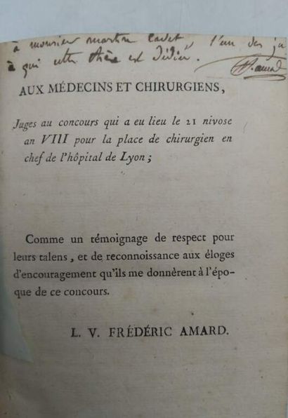 [MANETTE - MEDECINE]. Set of 8 theses collected...