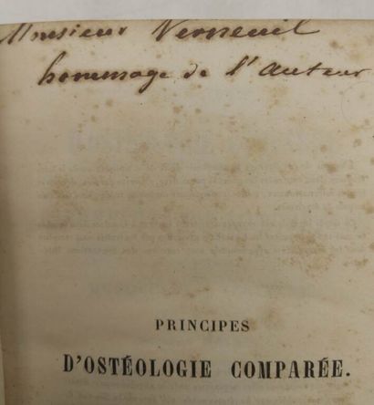 OWEN, Richard. Principes d'ostéologie comparée...