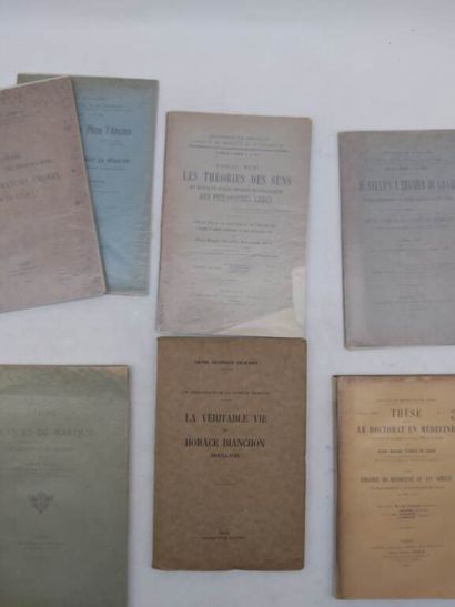 [MANETTE - MEDECINE]. Set of 7 theses including:...