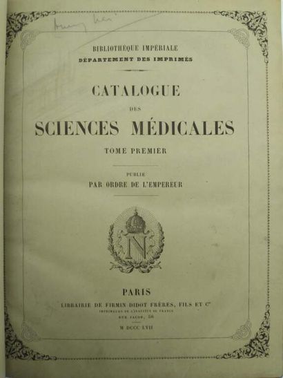 [BIBLIOGRAPHY]. Catalog des sciences médicales.
Published...
