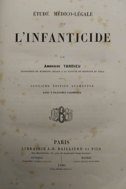 TARDIEU, Ambroise. Etude médico-légale sur...