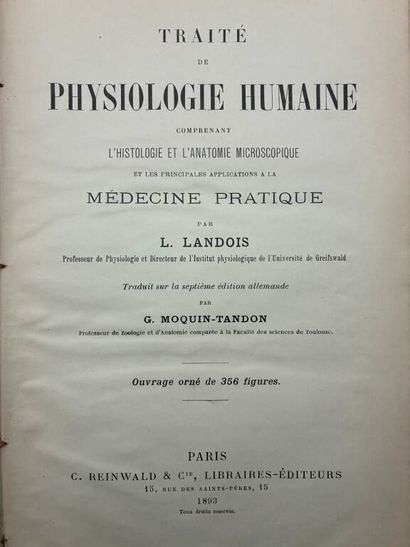 [MANETTE - MEDECINE]. Medicine set in 9 volumes.

Set...