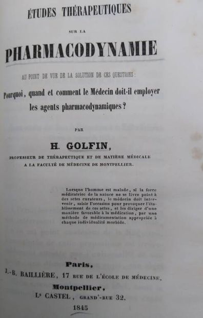 [PHARMACOLOGY]. Collection of medical theses...