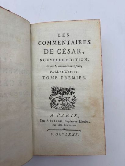 JULES CAESAR, Caius Julius Caesar dit. Commentaries...
