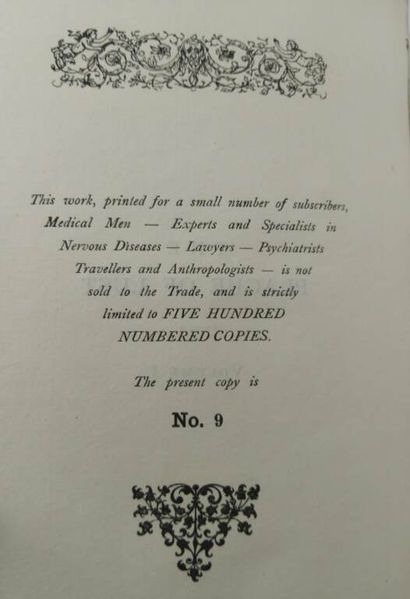 ROSENBAUM, Julius. The Plague of lust. Being...