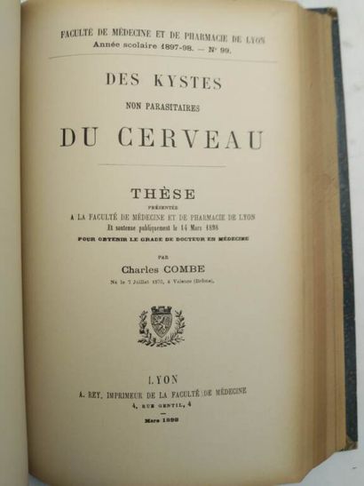 [MANETTE - MEDECINE]. Set of 5 volumes containing...