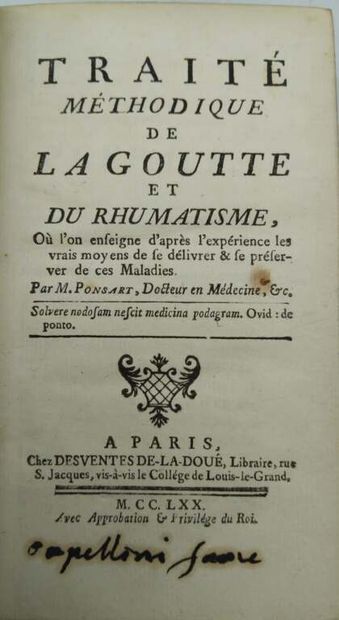 PONSART, Gilles Benoît. Traité méthodique...