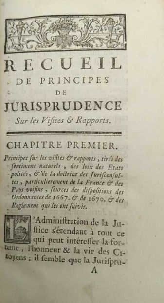 PREVOST, Claude-Joseph. Principles of jurisprudence...