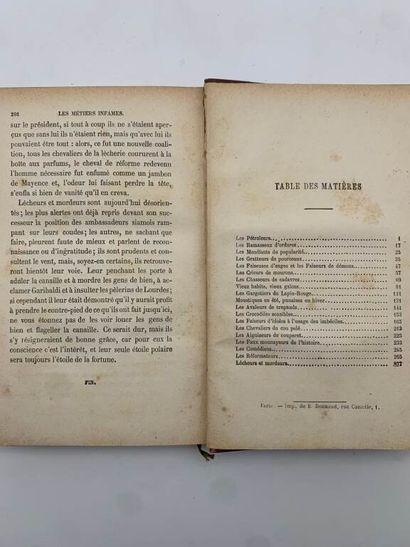 LAMOTHE, Alexandre de. Les Métiers infames.
Published...