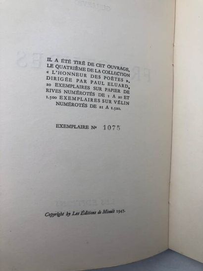 GUILLEVIC, Eugène. Terraqué. Poems.
Published...