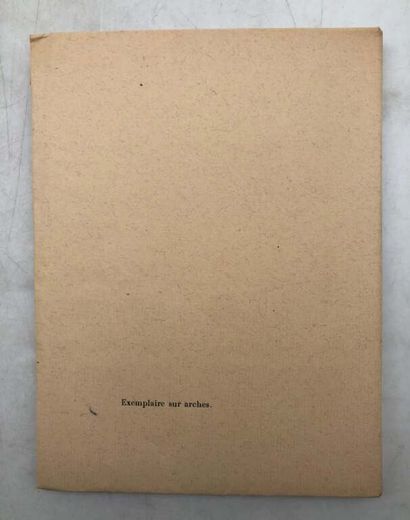 MILHAUD, Darius. Etudes.
Published in Paris...