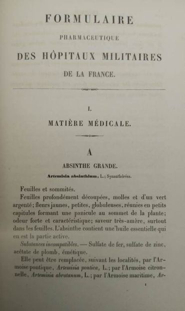 [PHARMACOPEE]. Formulaire pharmaceutique...