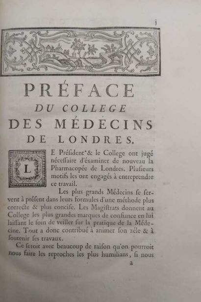 [PHARMACOPEE]. PEMBERTON, Henry. Pharmacopoeia...