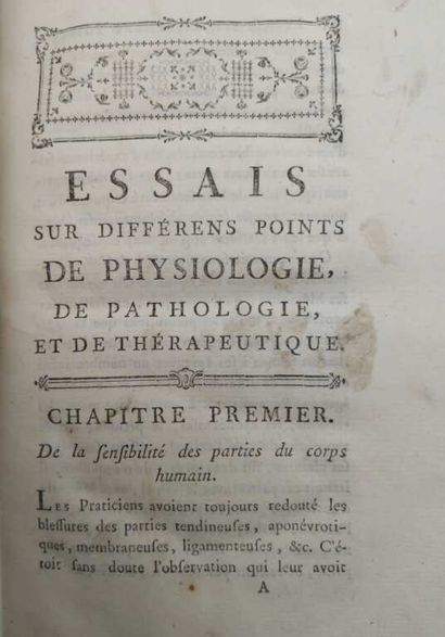 FABRE, Pierre. Essays on various points of...