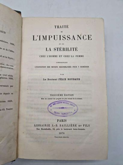 ROUBAUD, Félix. Traité de l'Impuissance et...