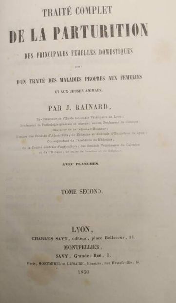 RAINARD, Joseph. Traité complet de la parturition...